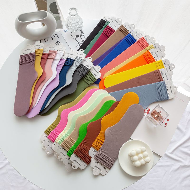 Vớ cổ cao trơn đủ màu dễ thương