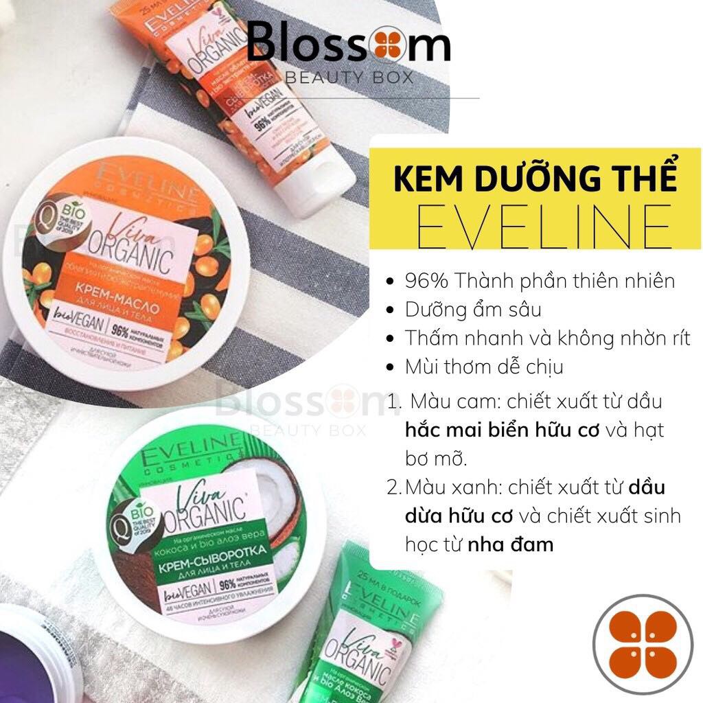 Kem dưỡng thể hữu cơ Eveline Body cream Butter