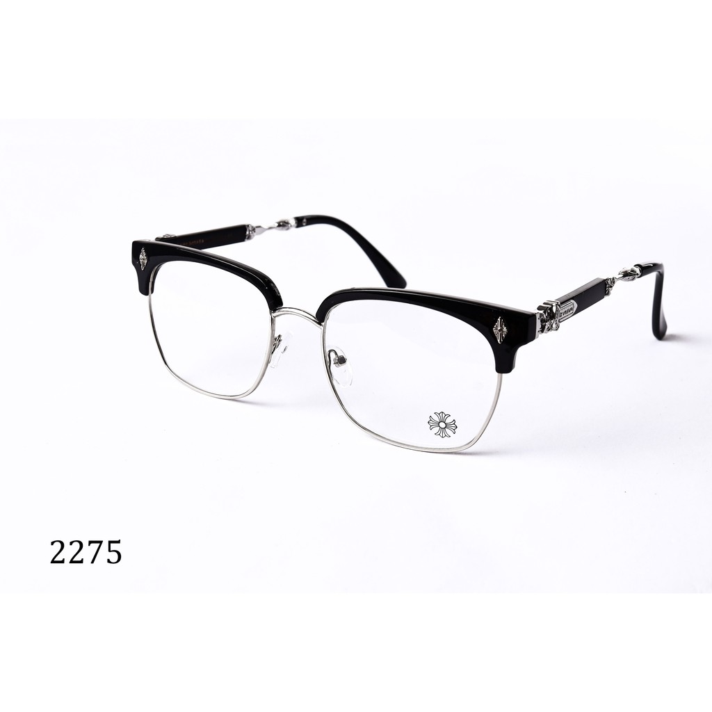 Gọng kính giả cận mắt tròn hai màu thời trang nam nữ Liedotti Eyewear 2275