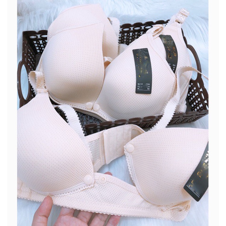 Áo bra cho bà bầu Áo ngực cho con bú có cài khuy phía trước đóng mở tiện lợi