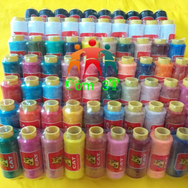 Set 3 lốc chỉ may Cat Thuận Phát 10 cuộn.