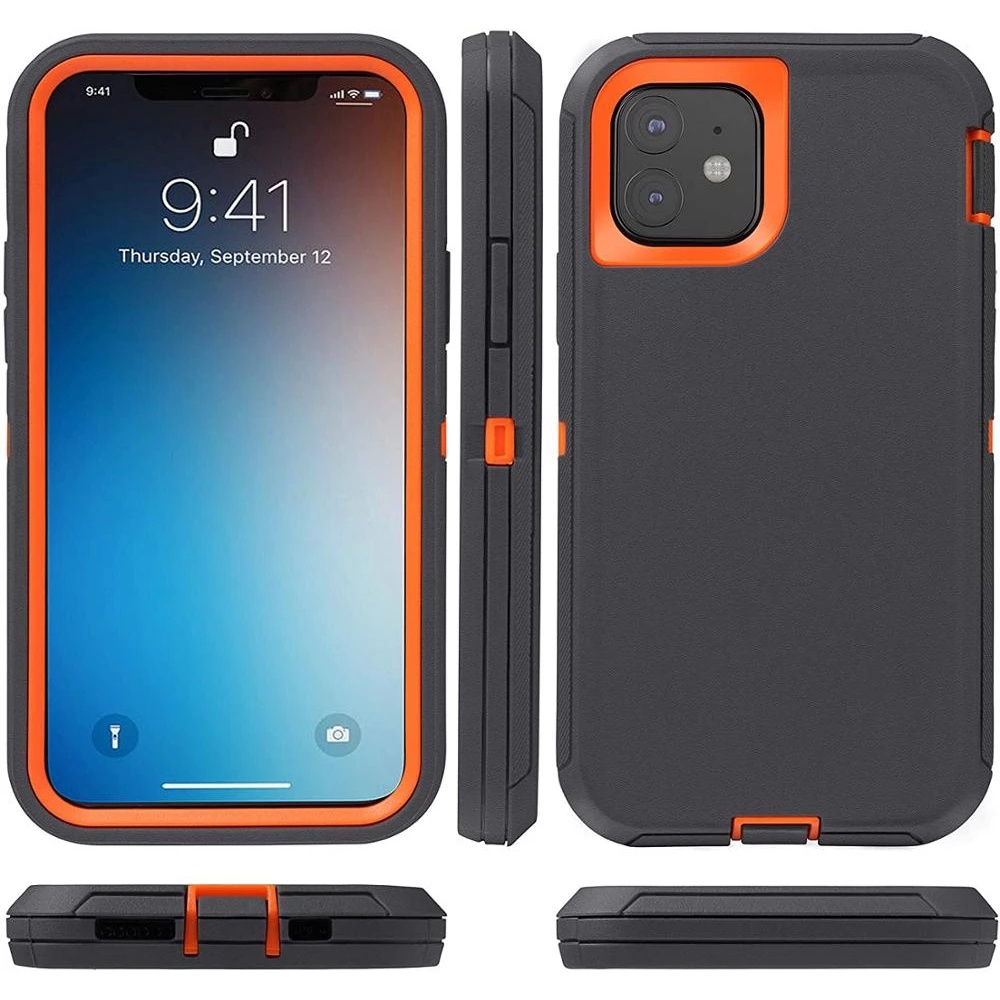 Ốp Điện Thoại Cao Su 3 Trong 1 Chống Sốc Bảo Vệ Toàn Diện Cho iPhone 11 11Pro 11 Pro Max