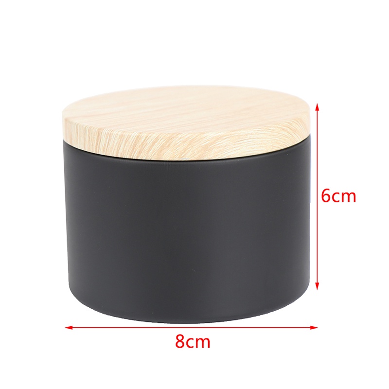 Hộp Thiếc Đựng Trà / Mỹ Phẩm Vân Gỗ Tiện Dụng