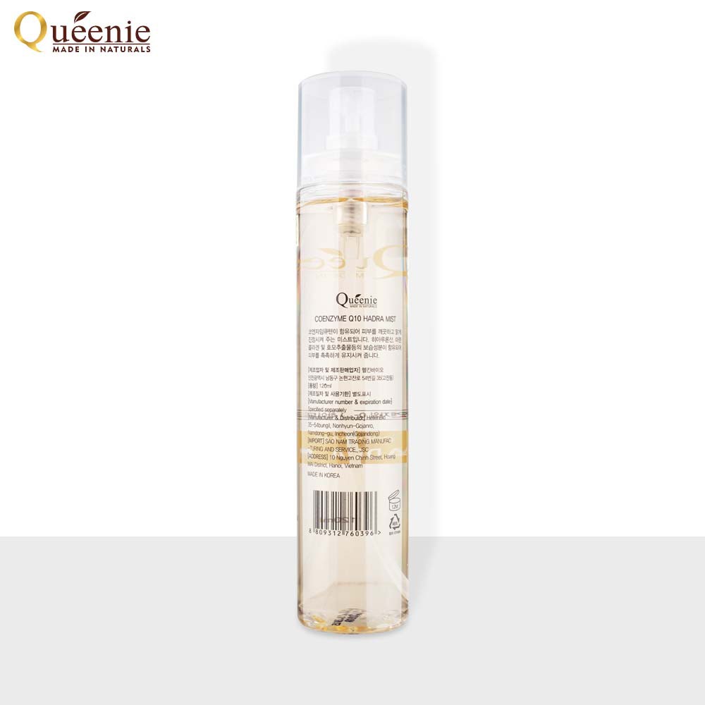 Xịt Khoáng Queenie Cấp Ẩm Chống Lão Hóa Dưỡng Da Ẩm Mịn Hàn Quốc Chính Hãng 120ml