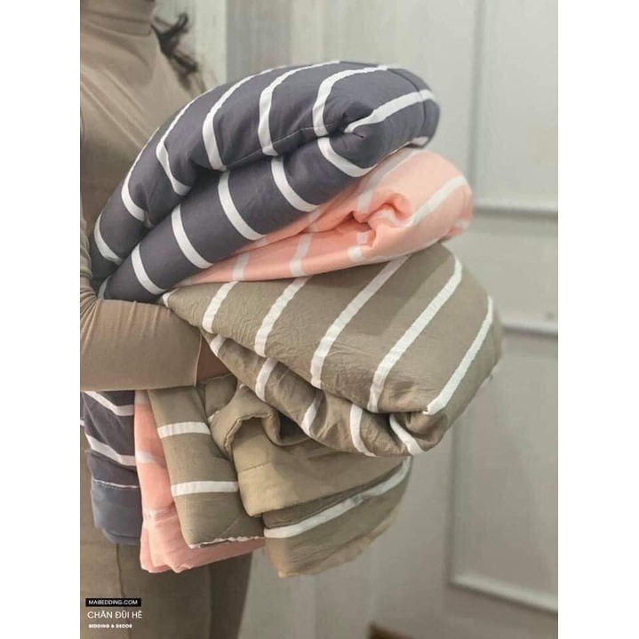 Chăn hè thu muji đũi kẻ ngang cao cấp xuất nhật