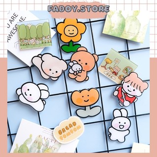 Sticker cute dễ thương cô gái, Phụ kiện cài gim trang trí balo túi ví FADOY