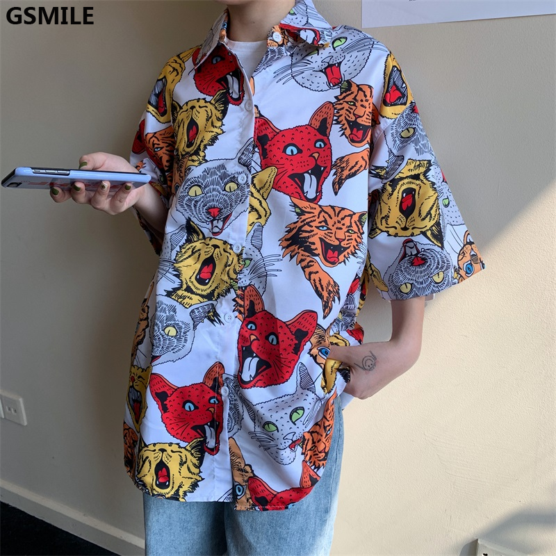 Áo ngắn tay dáng rộng thời trang Hàn Quốc cho nam nữ | BigBuy360 - bigbuy360.vn