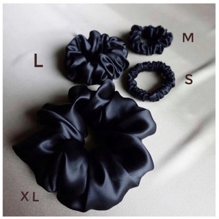 Scrunchie Lụa Satin Size Lớn Dây Cột Tóc Lụa Satanh Dây Buộc Tóc Phụ Kiện Vải Lụa
