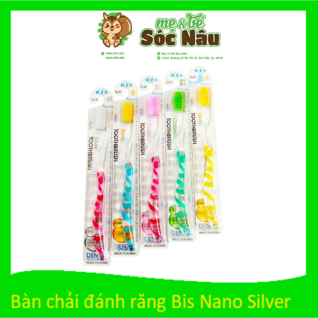 Bàn chải đánh răng Bis Nano Silver Hàn Quốc