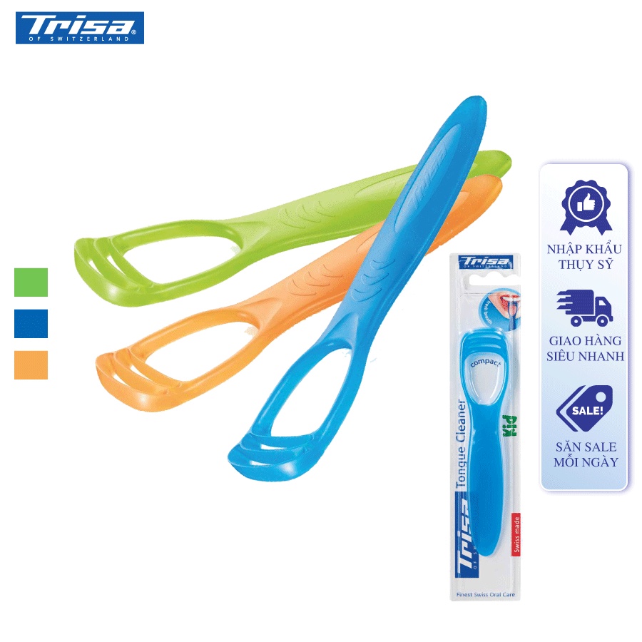 Dụng Cụ Cạo Lưỡi Trẻ Em Trisa Kid