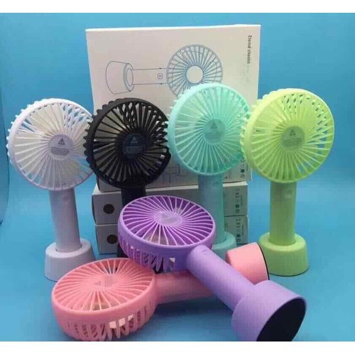 Quạt mini cầm tay tích điện để bàn siêu hot 3 cấp độ gió