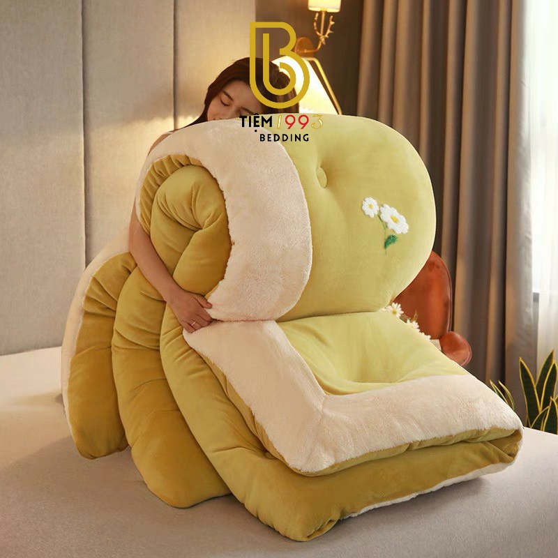 🌼🌼Chăn Bông Nỉ Nhung Hoa Cúc Mềm Mịn, Ấm Áp - Mã CH65🌼🌼