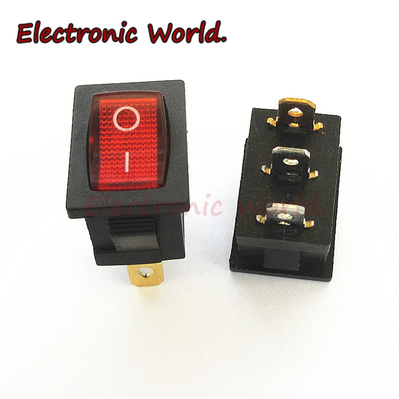 Set 5 Công Tắc KCD1 KCD1-101 2 Chấu 4 Chấu 15 * 21MM Chuyên Dụng Dành Cho Thuyền