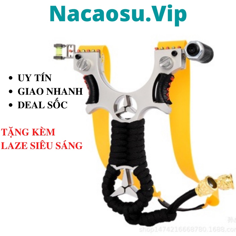 Ná Cao Su onehit cao cấp Mercedes tặng 1 bộ dây thun ná cao su - Tia laze ngắm siêu chuẩn