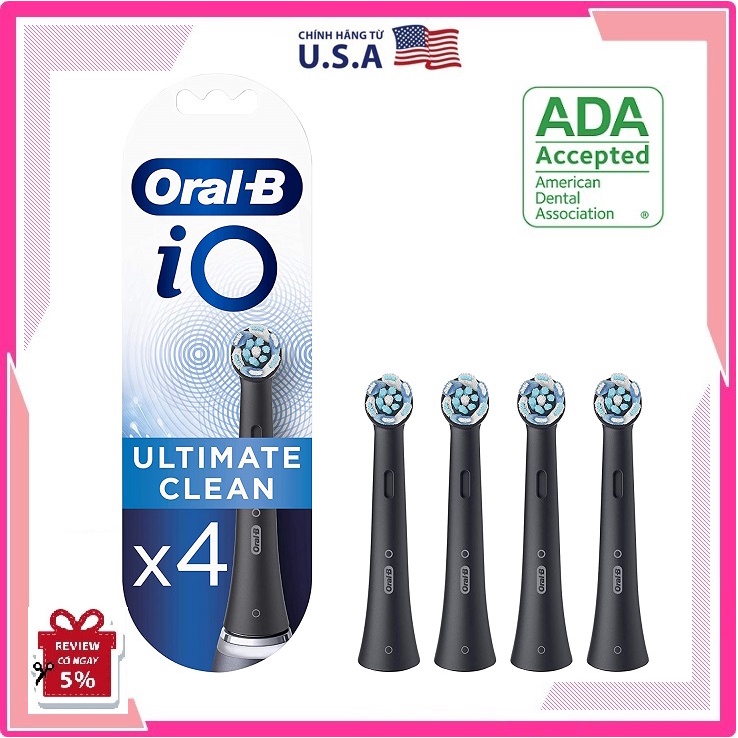 Đầu Bàn Chải Oral-B iO Ultimate Clean Electric Toothbrush Head Dành cho iO6, iO7, iO8, iO 9