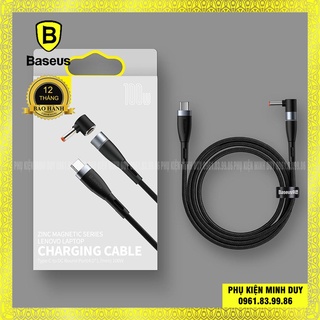 Cáp sạc nam châm 100W Baseus Zinc Magnetic Series Lenovo Laptop Charging Cable Type-C to DC Round Port 100W