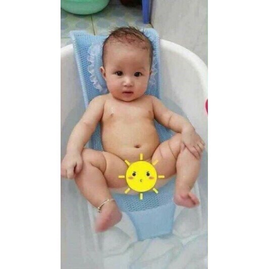 Lưới Tắm kèm gối an toàn cho Bé dễ dàng sử dụng