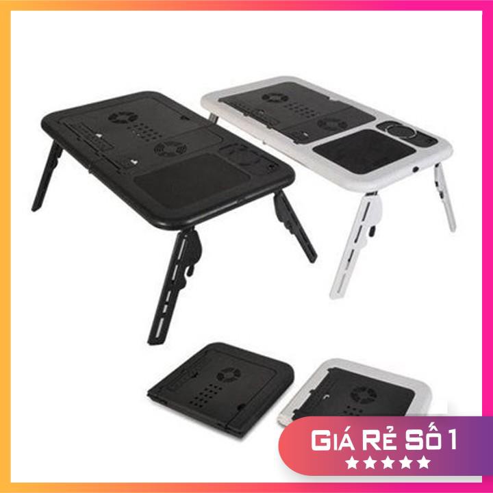 Bàn Laptop Đa Năng⚡𝐅𝐑𝐄𝐄 𝐒𝐇𝐈𝐏⚡E-Table LD09 Bàn Làm Việc Đa Năng Để Laptop Có Quạt Tản Nhiệt Nhựa ABS Siêu Bền