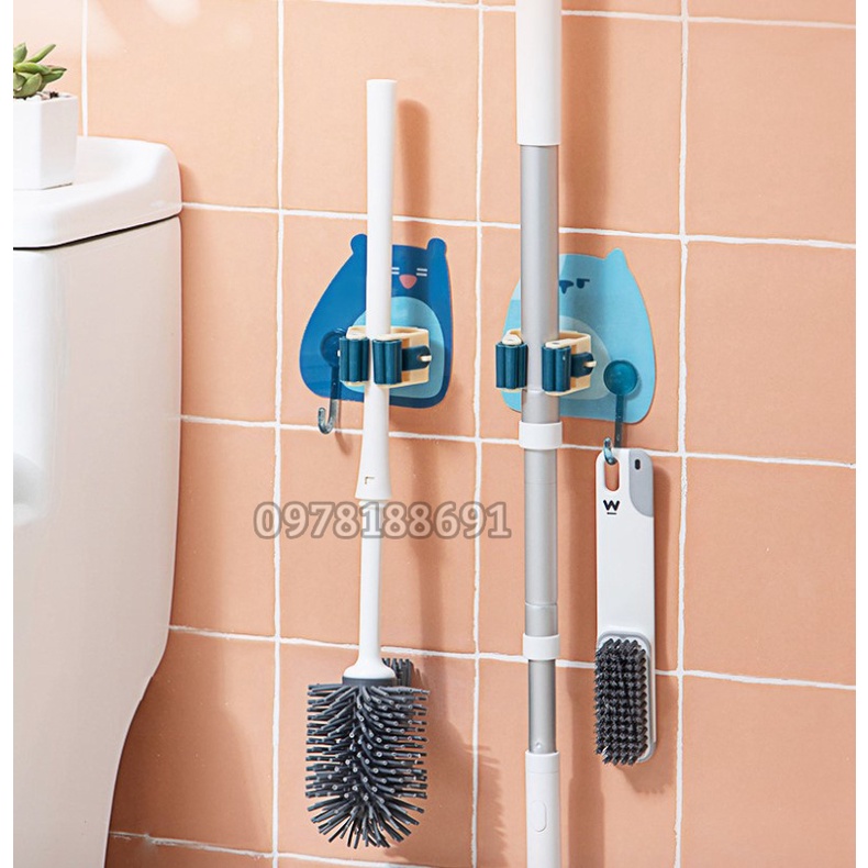Móc Dán Tưởng Treo Cây Lau Nhà, Móc Treo Chổi Chịu Lực Đến 6kg