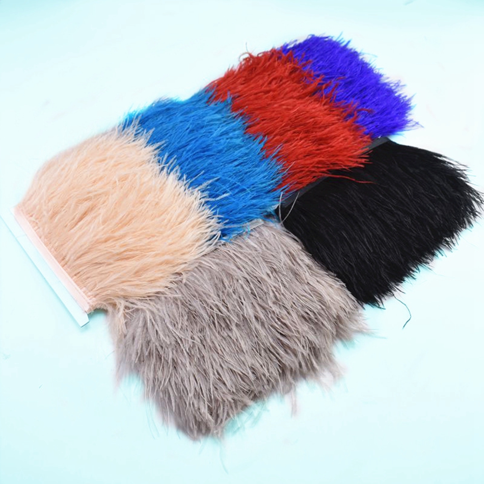 Dây Ruy Băng Lông Đà Điểu 1m 8-10cm Trang Trí Tiệc Cưới