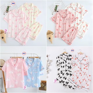 Pijama Thô Đũi Mặc Hè Cực Mát N2