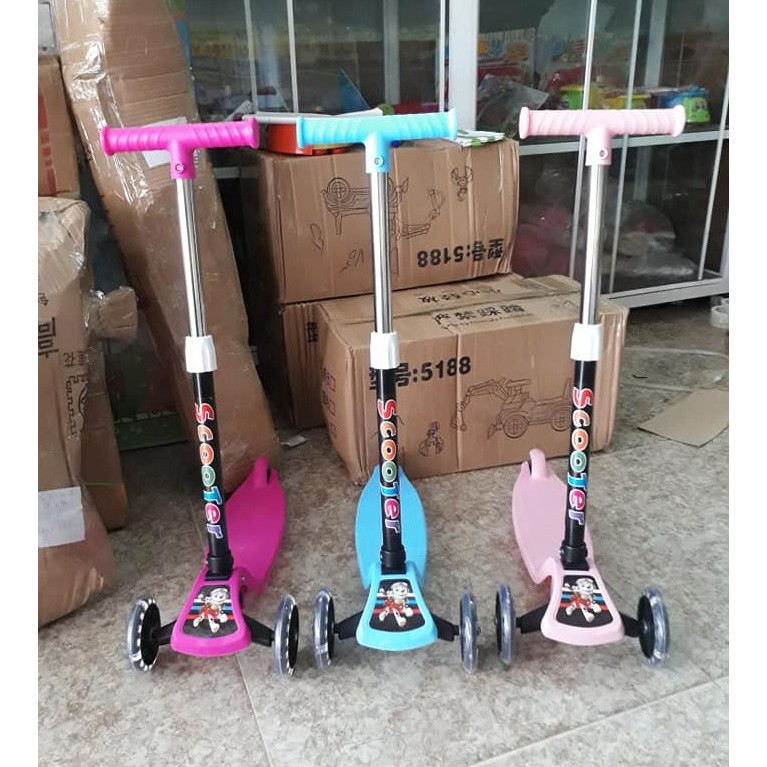 [KHO SỈ] Xe trượt Scooter 3 chế độ hàng Cao cấp (có phanh chân + điều chỉnh cao thấp)