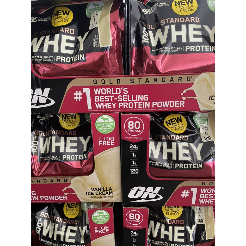 Whey Protein Isolate Bột Tăng Cơ Whey Protein Whey On Optimum Nutrition Gold Standard 100% 80 Servings Vị Chocolate