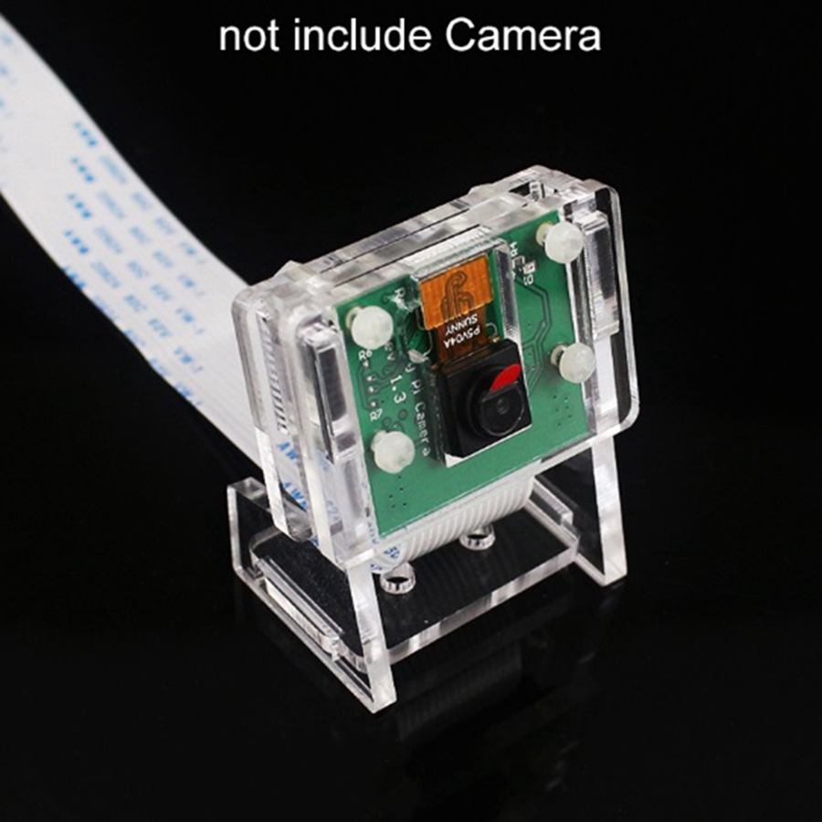 Set 2 Giá Đỡ Camera Bằng Acrylic Trong Suốt Cho Raspberry Pi V2 Camera Và Ov5647 Mini