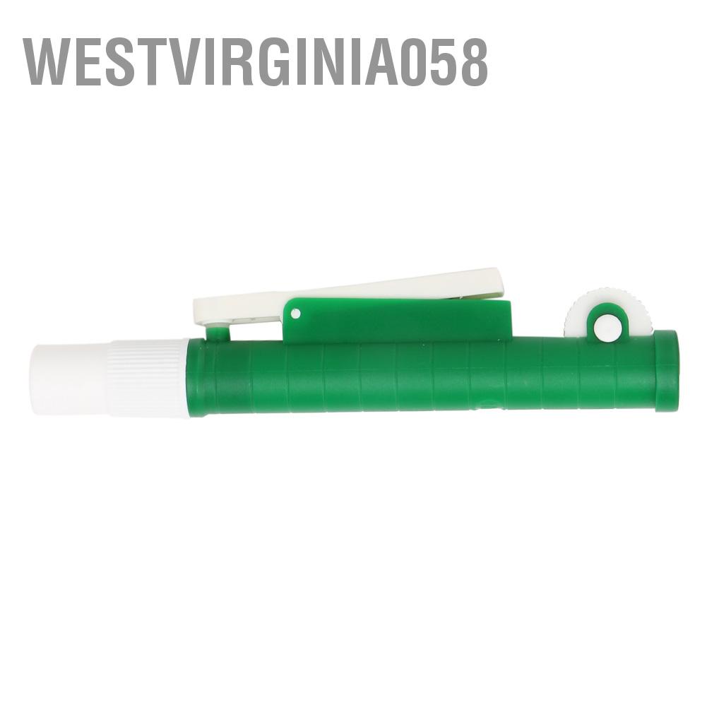 Westvirginia058 Pipette Pump Filler for Disposable Plastic and Glass Pipettes 10 ml Green