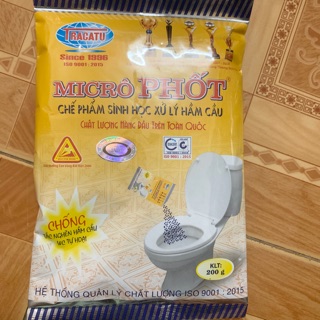 Bột thông tắc bồn cầu bể phốt Micro phốt Tracatu