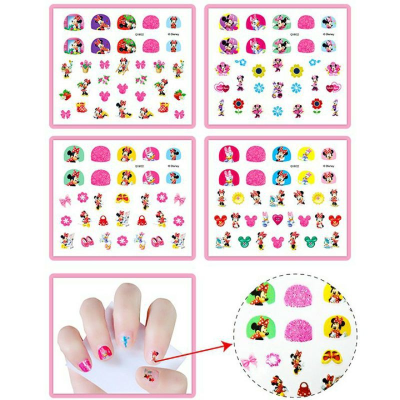 Set hình dán móng tay cho bé gái