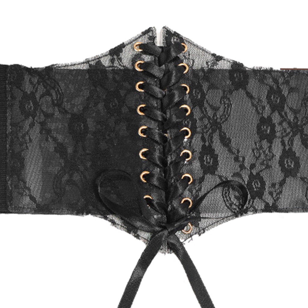 Thắt Lưng Ren Bản Rộng Fenteer1 Thời Trang Cho Nữ