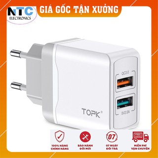[ Hàng chính hãng] Củ Sạc Nhanh B244Q TopK Chuẩn QC 3.0 / Bảo Hành 1 tháng