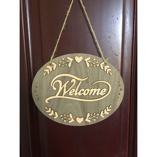 Bảng Gỗ Biển Treo welcome Gỗ Tự Nhiên