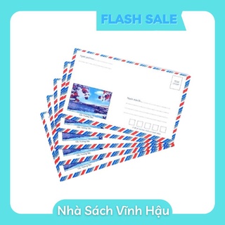 10 cái phong bì thư trắng cao cấp có keo dán