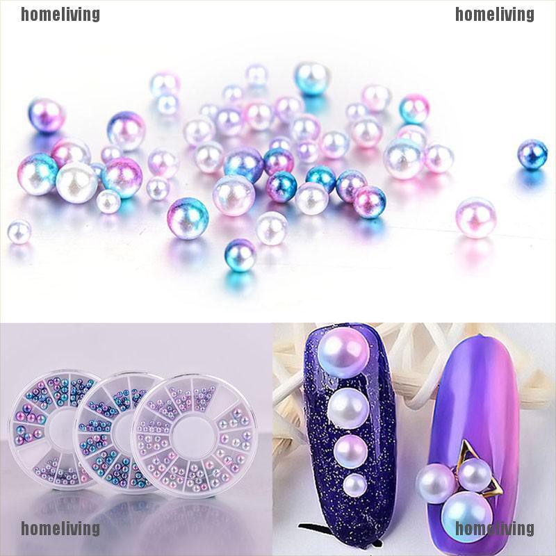 Hộp Hạt Ngọc Trai 3D Nhiều Kích Cỡ Đính Móng Nghệ Thuật