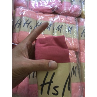 KHĂN H&M VẢI ĐŨI MÀU TÍM ĐẬM
