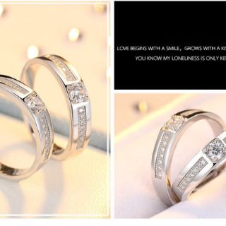 NHẪN CẶP ĐÍNH ĐÁ SANG TRỌNG