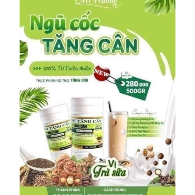 Bột dinh dưỡng tăng cân Mị Hương-chính hãng