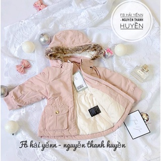 áo parka hồng hm 6/9