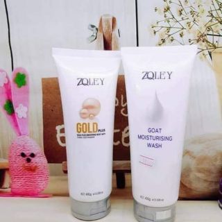 Sữa tắm dê & gold plus Zqley