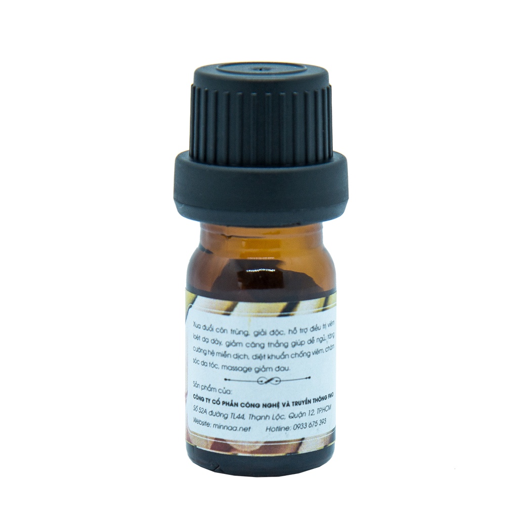 Tinh dầu sả chanh Minnaa 5ml, Tinh dầu sả chanh đuổi muỗi