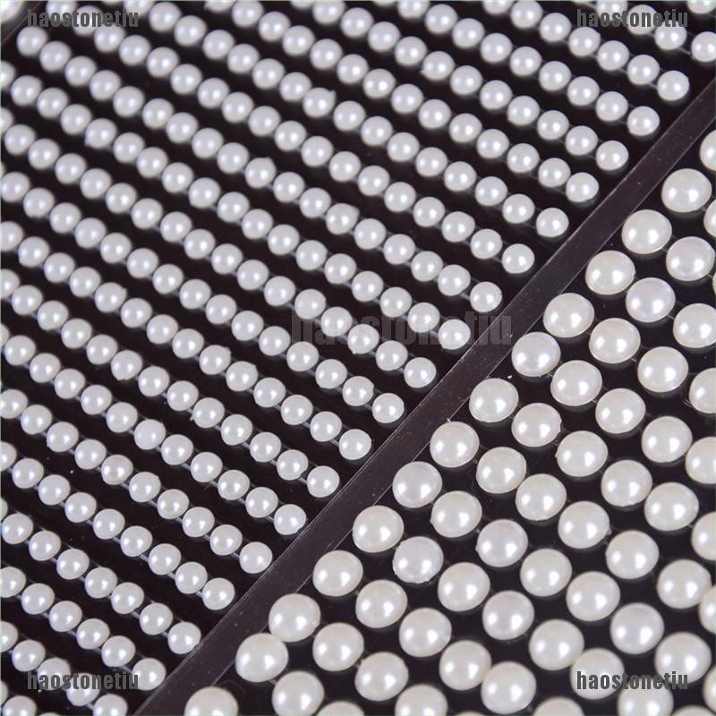 Bộ Hạt Ngọc Trai Giả Màu Trắng Bằng Acrylic Dùng Trang Trí DIY