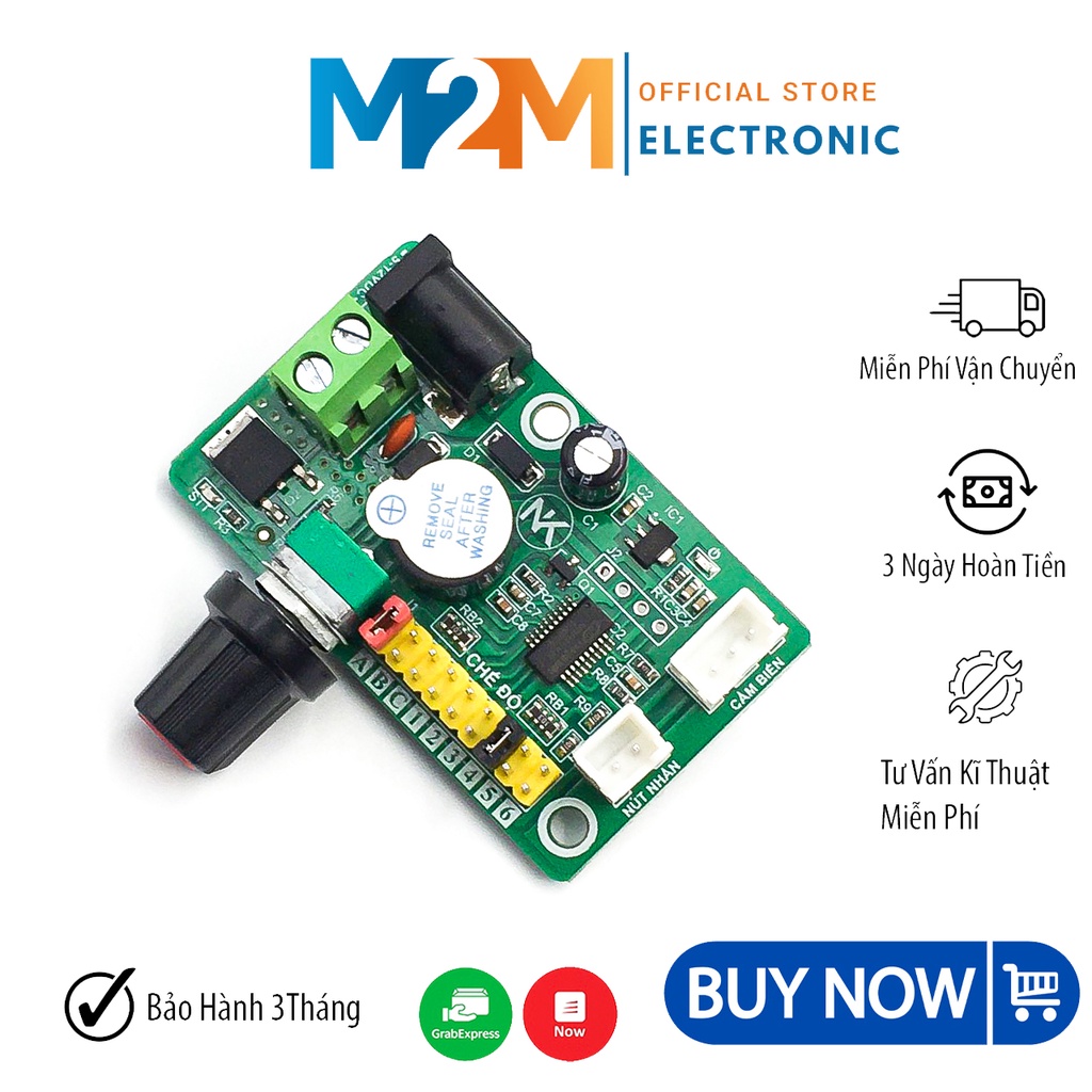 Mạch Trễ RT-D01 0-50S Delay 5-12V Chế Mạch Cảm Biến Rửa Tay Cầu Thang