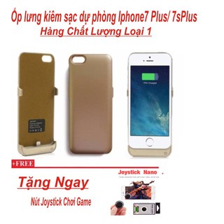 Ốp lưng kiêm pin sạc dự phòng cho iPhone 6 Plus/ 6sPlus dung lượng 10000mAh - Chất Lượng Loại 1 (màu vàng) + Tặng Nút Ch