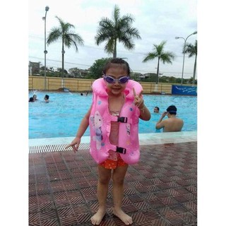 ÁO PHAO TẬP BƠI TRẺ EM HỌA TIẾT HOẠT HÌNH 15 - 28 KG SWIMMING VEST