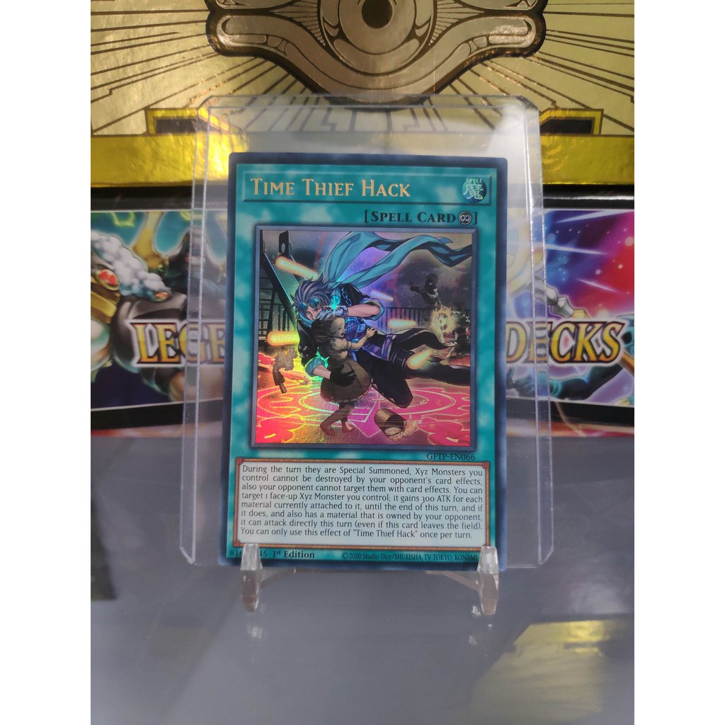 [ Dưa Hấu Yugioh ] Lá bài thẻ bài Time Thief Hack - Ultra Rare - Tặng bọc bài nhựa bảo quản