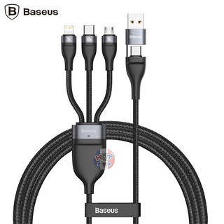 Cáp sạc đa năng 6 in 1 Baseus Flash Series USB Type C Micro USB
