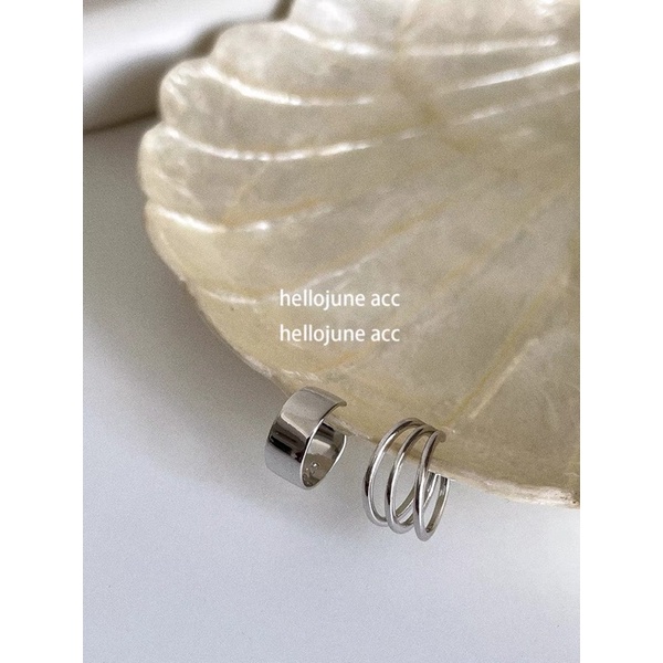 set 2 chiếc bông tai kẹp vành không cần bấm lỗ