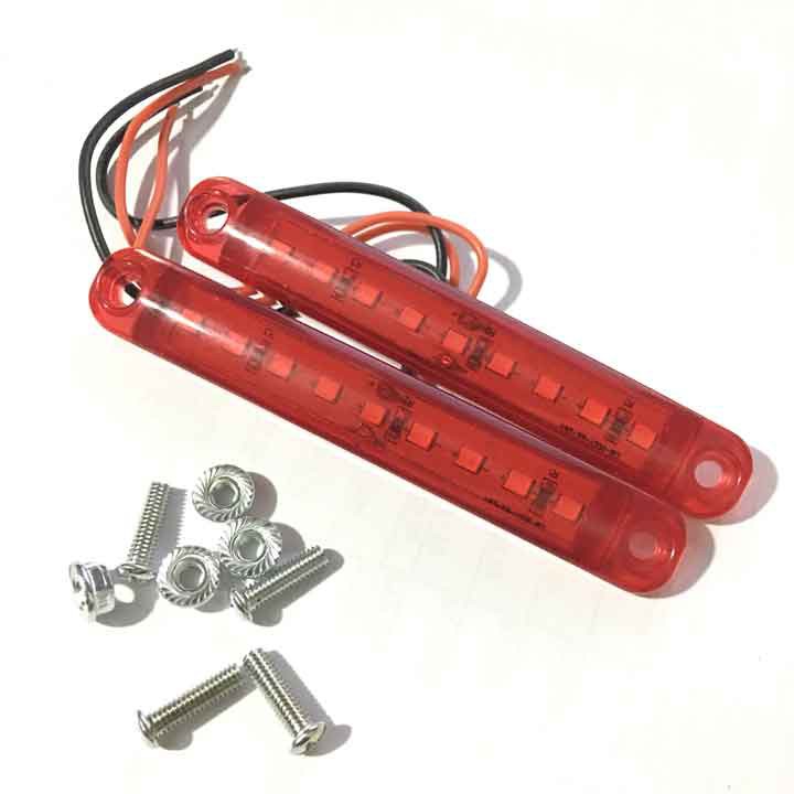 2 Đèn Led RGB 9 Mắt Siêu Sáng 10 Cm Tiện Lợi Thắp Sáng Trang Trí